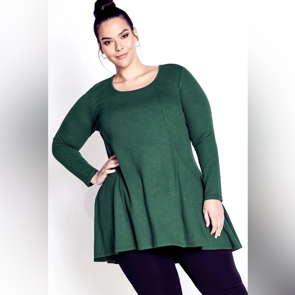 NWT Zim & Zoe tunic‎ thermal tunic in color pine